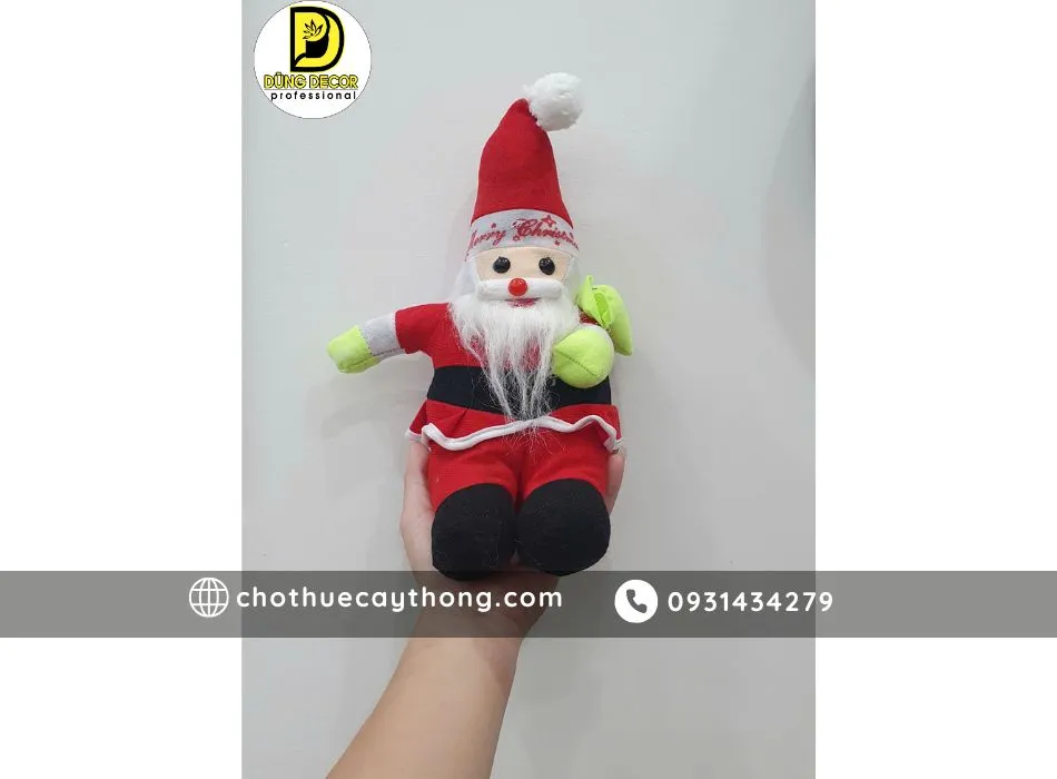 Hình ảnh Ông già noel nhồi bông 30cm