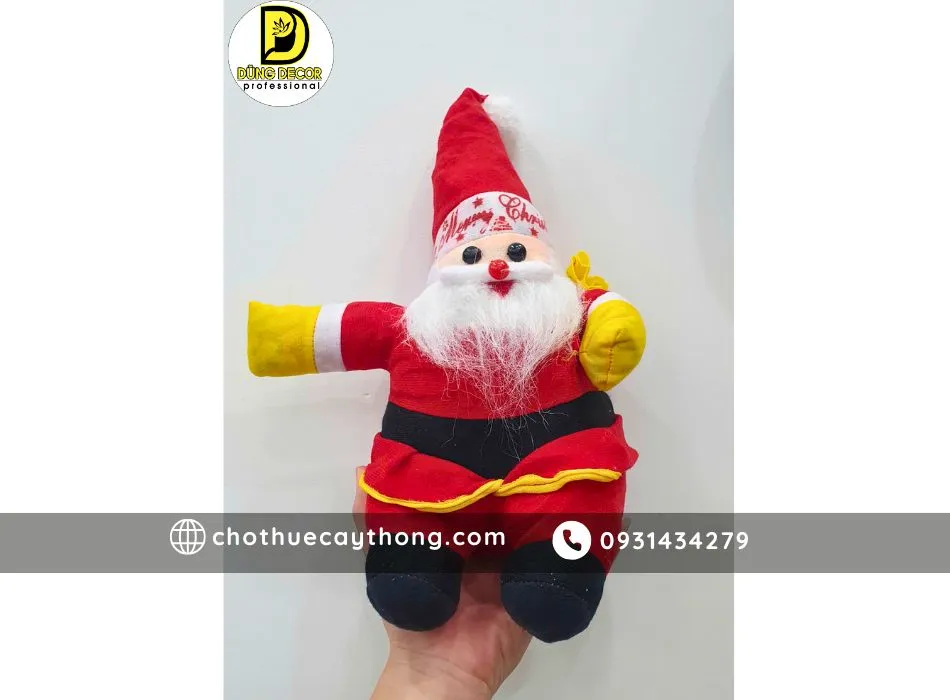 Hình ảnh Ông già noel nhồi bông 35cm