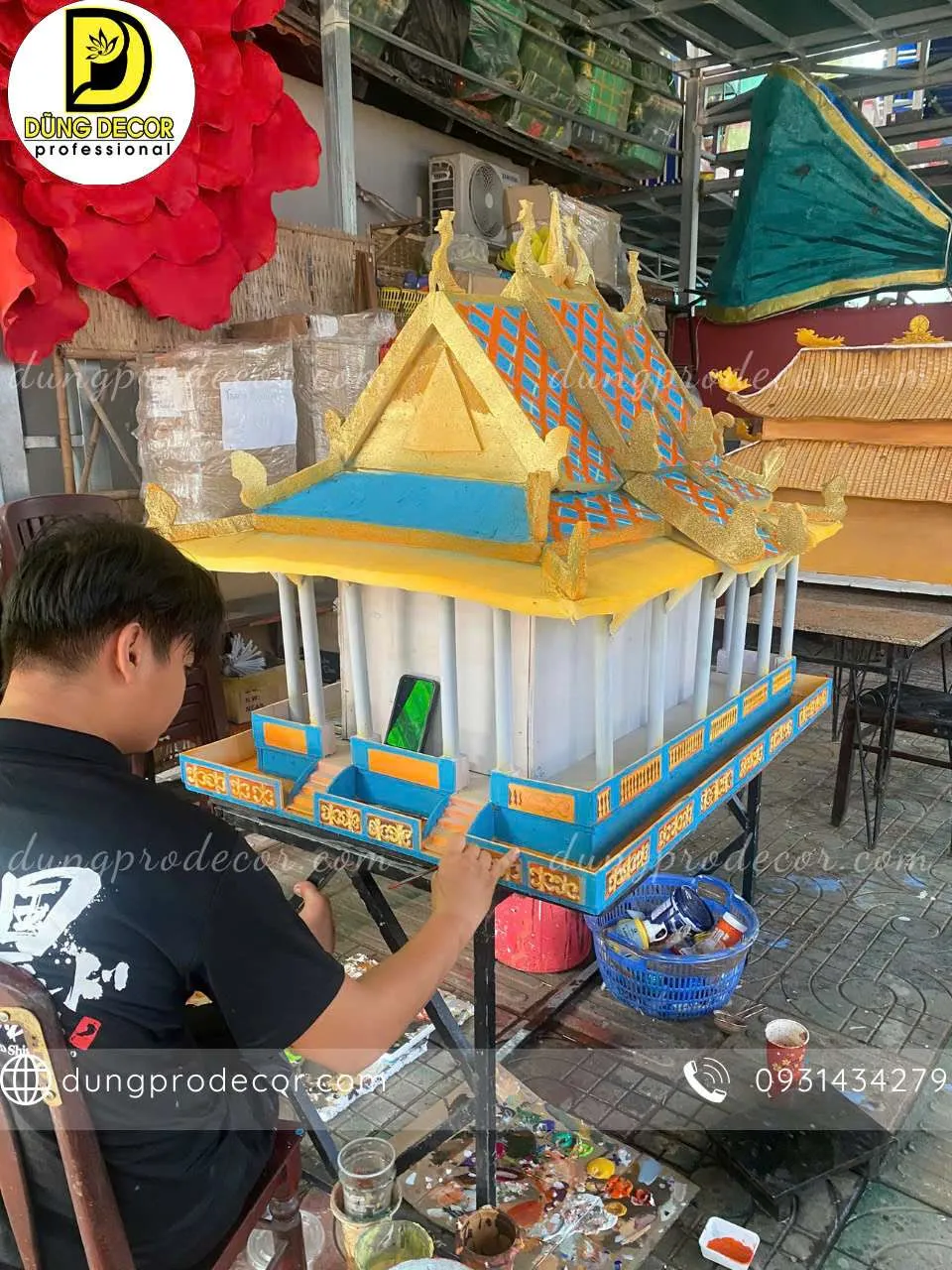 Hình ảnh MÔ HÌNH KHƠ ME CHÙA DƠI